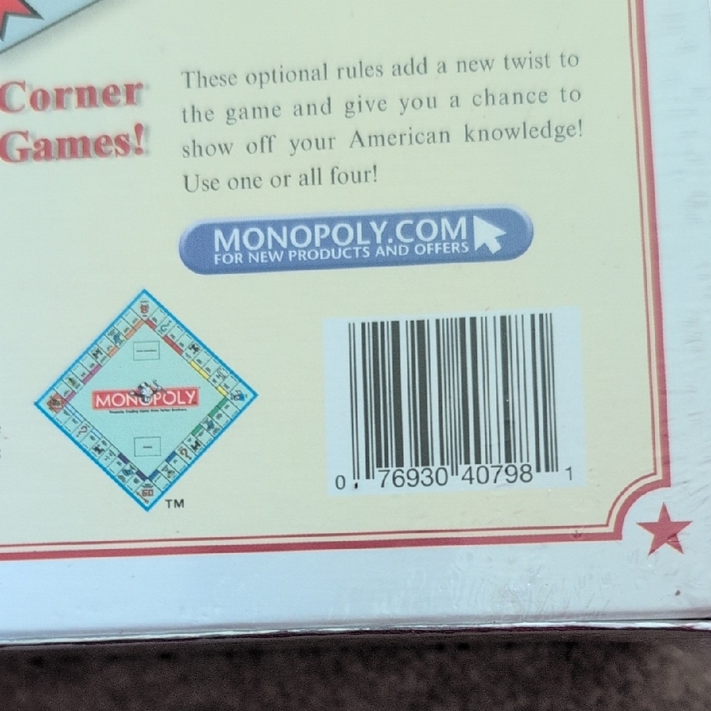 Monopoly America Special Edition Board Game - Picture 2 of 3